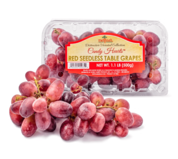 Candy Hearts Red Seedless Grapes 1-1.1 lb
