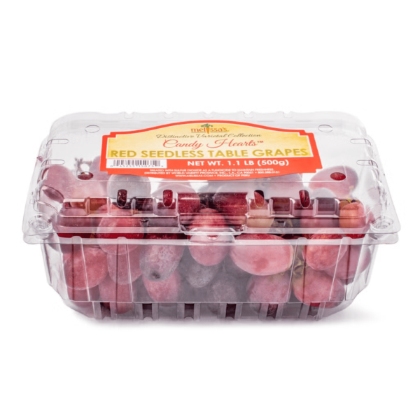 Candy Hearts Red Seedless Grapes 1-1.1 lb - Image 2
